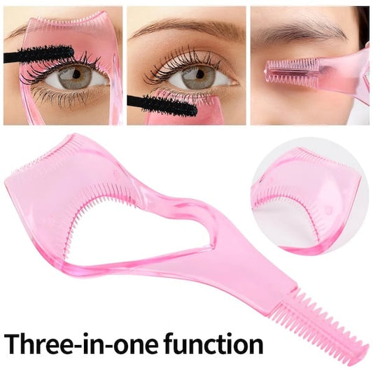 Eyelash Tools 3 In 1 Makeup Mascara Shield Guard Curler Applicator